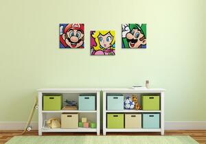 Art Group Obraz na plátne Nintendo Super Mario (Peach) Veľkosť: 40 x 40 cm