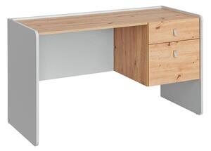 PC stôl Wakana BK, farby: perleťová sivá / dub artisan Mirjan24 5903211006944