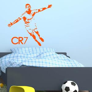 Veselá Stena Samolepka na stenu Cristiano Ronaldo Farba: černá