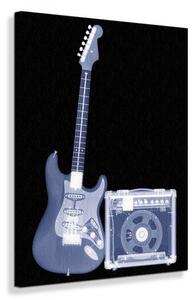 Art Group Obraz na plátne Gitara s prehrávačom Veľkosť: 90 x 120 cm
