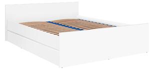 NovýNábytok.sk Manželská posteľ 140x200 cm Cortez C 14 (biela) (s roštom). Akcia -18%. Vlastná spoľahlivá doprava až k Vám domov. 1123730
