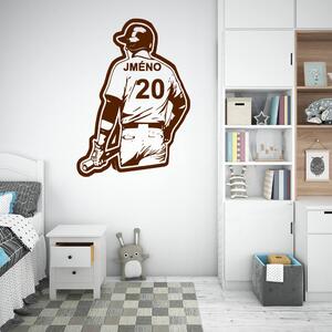 Veselá Stena Samolepka na stenu Baseballový dres Farba: černá