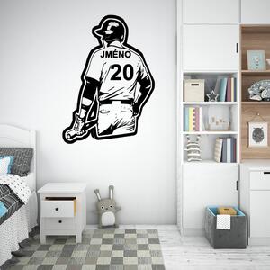 Veselá Stena Samolepka na stenu Baseballový dres Farba: černá