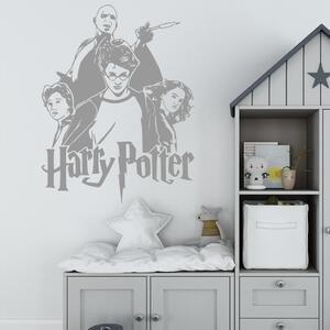 Veselá Stena Samolepka na stenu Harry Potter, Ron, Hermiona a Voldemort Farba: černá