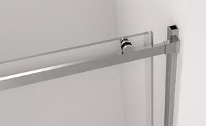 Polysan, THRON LINE ROUND sprchové dveře 1400 mm, kulaté pojezdy, čiré sklo, TL5014-5005