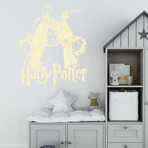Veselá Stena Samolepka na stenu Harry Potter, Ron, Hermiona a Voldemort Farba: černá