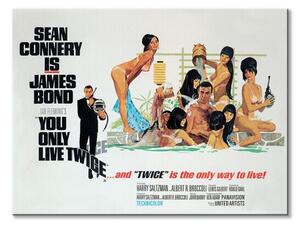 Art Group Obraz na plátne James Bond (You only live twice only way to live) Veľkosť: 80 x 60 cm
