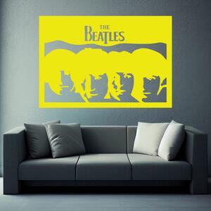 Veselá Stena Samolepka na stenu The Beatles Farba: černá