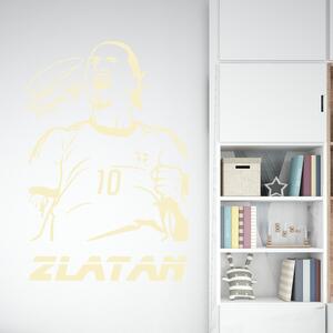 Veselá Stena Samolepka na stenu Futbalista Zlatan Ibrahimovič Farba: černá