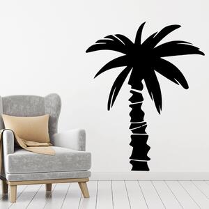 Veselá Stena Samolepka na stenu Tropická palma Farba: černá