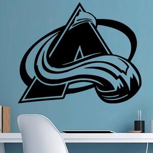 Veselá Stena Samolepka na stenu Hokejový tím Colorado Avalanche Farba: černá