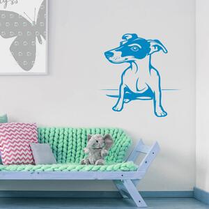 Veselá Stena Samolepka na stenu Pes Jack Russell Terrier Farba: černá