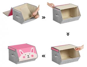 Detské stohovateľné boxy na hračky RFB760P01