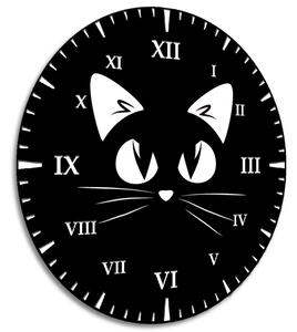 Detské hodiny Čierna mačička Rozmery: 30 x 30 cm