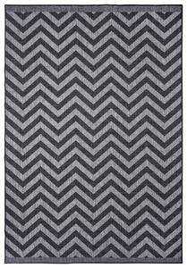 NORTHRUGS - Hanse Home koberce Kusový koberec Twin Supreme 105472 Palma Night Silver – na von aj na doma - 80x350 cm
