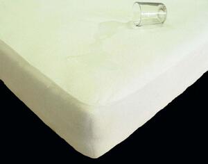 Polášek Nepriepustná jersey plachta biela káva Bavlna, polyuretanový zátěr, 60/120 cm