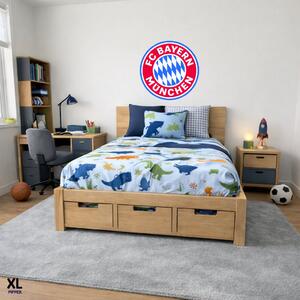 Textilná nálepka na stenu - logo "FC Bayern München" Veľkosť: 60 cm