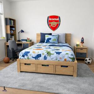 Textilná nálepka na stenu - logo "Arsenal FC" Veľkosť: 40 cm