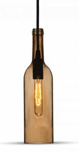 V-TAC Závesná lampa fľaša pre žiarovky E14, Hnedá