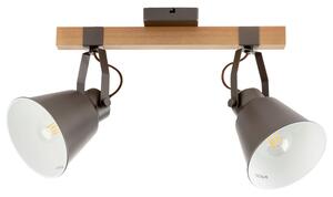 LIVARNO home Stropné LED svietidlo vo vintage vzhľade (tmavé drevo) (100357285)