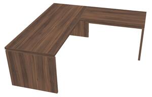 Ergonomický stôl Verno 200 x 200 cm, pravý, orech