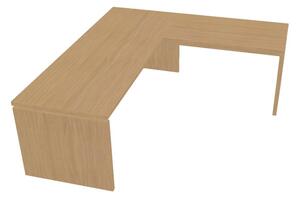 Ergonomický stôl Verno 220 x 200 cm, pravý, dub svetlý