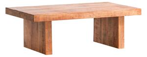 Masívny konferenčný stolík Country z mangového dreva, lakovaný, hnedý – 135×75×45 cm