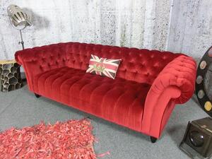 (2473) CANYON Chesterfield luxusná pohovka červená