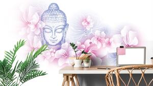 Tapeta Budha s kvetmi sakury