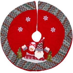Tutumi, podložka pod vianočný stromček 80cm XY22025, červená, CHR-05636