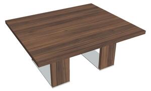 Konferenčný stolík Verno+ S 120 x 100 cm, orech / červená