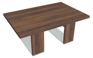 Konferenčný stolík Verno+ S 120 x 80 cm, orech / červená