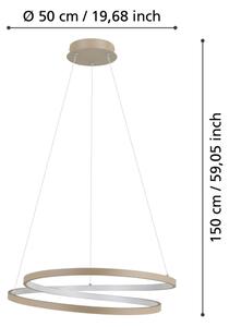 Eglo 901139 - LED Luster na lanku RUOTALE LED/36W/230V 3000K béžová
