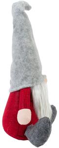 Tutumi, vianočný trpaslík 47cm 22623, šedá-červená-biela, CHR-09911