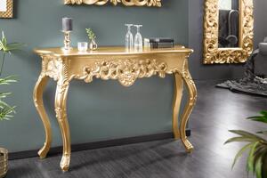 (2624) VENICE luxusný konzolový stolík zlatý 110cm