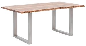 Masívny jedálenský stôl Bullwer z akáciového dreva, lakovaný, hnedý – 170×90 cm