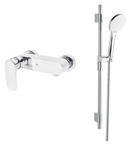 Sprchová batéria SAT Fusion so sprchovacím setom 150 mm chróm SATBSFU268CPSET