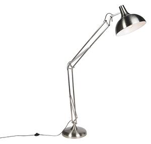 Inteligentná stojaca lampa oceľ vrátane Wifi A60 - Hobby
