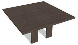 Rokovací stôl Verno+ 150 x 150 cm, dub antracit