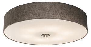 Inteligentné stropné svietidlo taupe 70 cm vrátane 6 WiFi žiaroviek A60 - Drum Jute