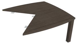 Prístavný stôl Verno+ 141,4 x 141,4 cm, diagonálny, dub antracit