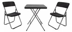 Linder Exclusiv Záhradná súprava BISTRO SET Čierny