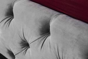 (2728) PARIS luxusná posteľ 160x200cm šedý zamat