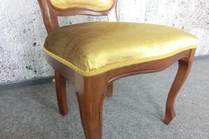 (2788) SEDIA CASTELLO zámocká stolička zlatá, set 2 ks
