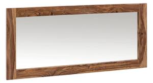 Masívne kúpeľňové zrkadlo Lagos z palisandrového dreva, lakované, hnedé – 130×60 cm