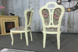 (2686) GOBELIN zámocké stoličky krémové, set 2 ks