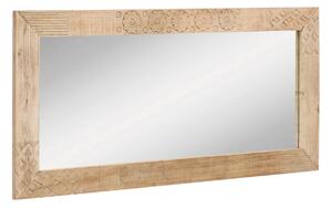 Masívne kúpeľňové zrkadlo Laos z mangového dreva, lakované, prírodné – 147×70 cm