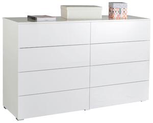 ŠIROKÁ KOMODA, biela s vysokým leskom, 140/85/44 cm Carryhome - Komody, Online Only