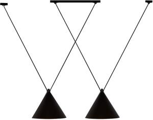 Toolight - Závesné svietidlo E27 60W APP548-2CP, čierna, OSW-03189