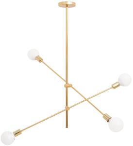 Toolight - Nastaviteľná stropná lampa dvojramenná 4xE27 60W APP479-4C, zlatá, OSW-00611